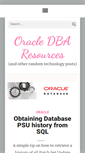 Mobile Screenshot of dba-resources.com